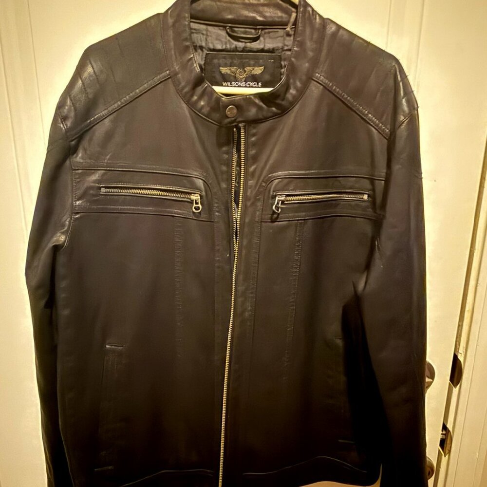 Vintage Wilsons Cycle Men's Motorcycle Racer Jacket